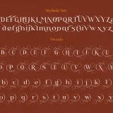 Nogifle Beauty Serif Font a stunning serif font featuring an abundance of ligatures and rich alternatives.