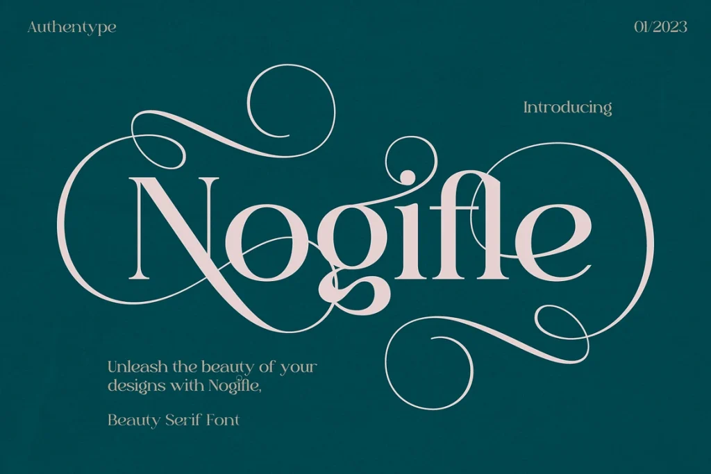 Nogifle Beauty Serif Font