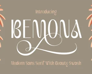Bemona – Beautiful Simple Sans Serif