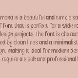 Bemona - Beautiful Simple Sans Serif