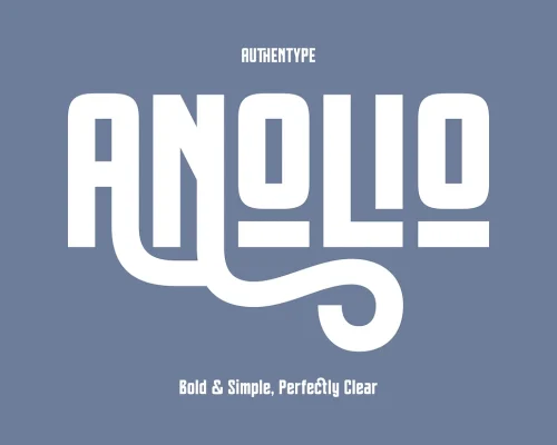 Anolio – Bold Simple and Clear Font
