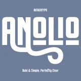 Anolio – Bold, Simple, and Perfectly Clear. Anolio is a modern sans-serif font designed for clarity and impact.