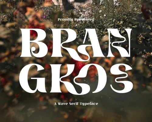 Brangkos A Wave Serif Typeface