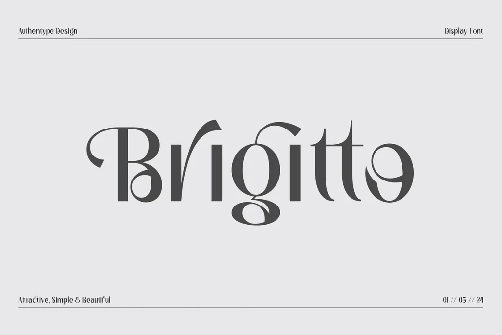 Brigitto – Charming Sans Serif Font