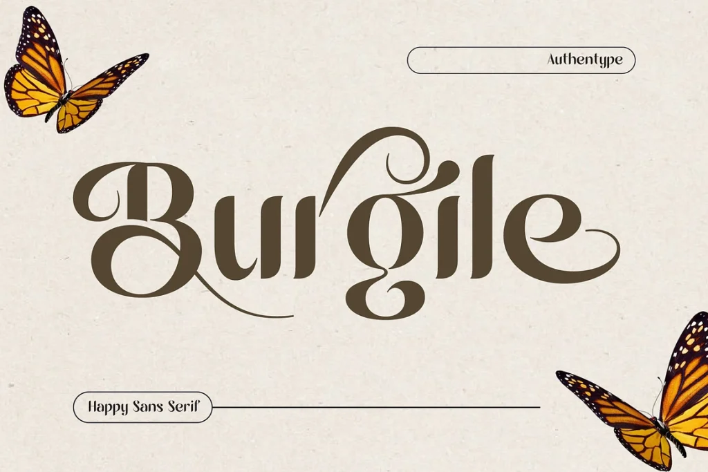 Burgile Happy Sans Serif Font