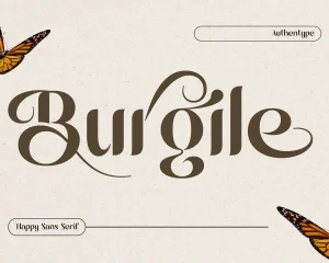 Burgile Happy Sans Serif Font