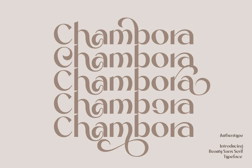 Chambora Beautiful Sans Serif
