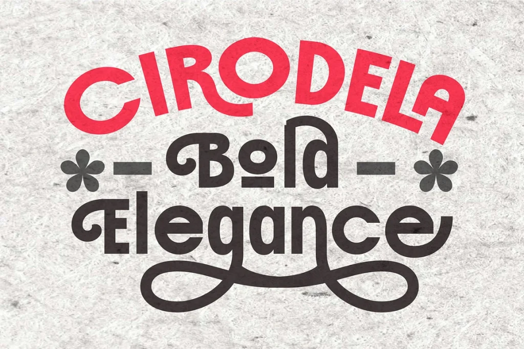 Cirodela Bold and Elegant Font