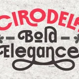 Cirodela Bold and Elegant Font, a font that seamlessly combines boldness with elegance to elevate your design projects.