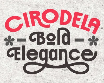 Cirodela Bold and Elegant Font