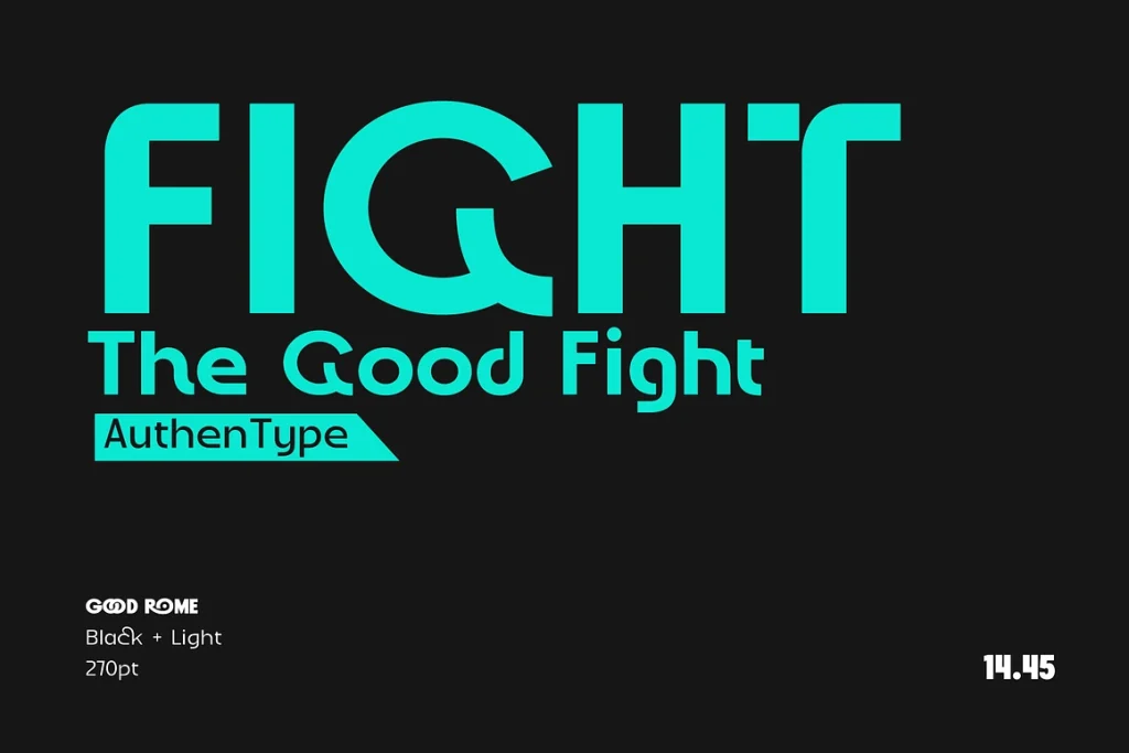 Good Rome – The Future of Sans Serif