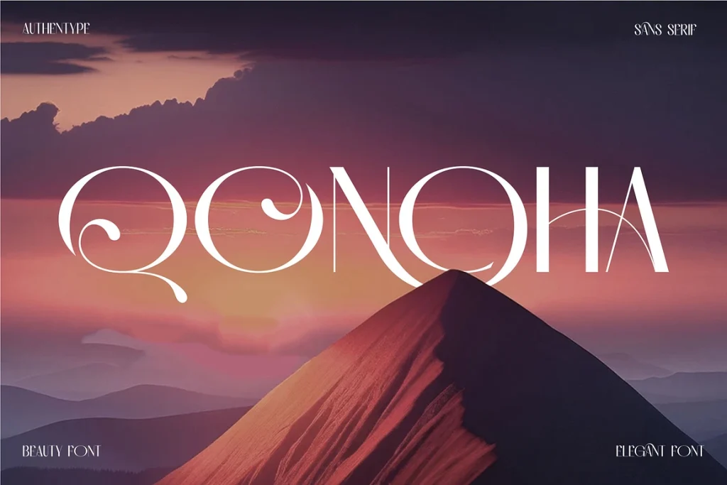 Qonoha A Simple Elegant Font