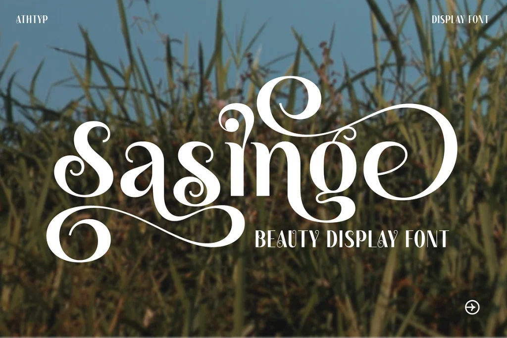 Sasinge Beauty Display Font