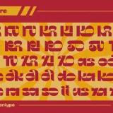 Sonbey is a bold and experimental retro typeface