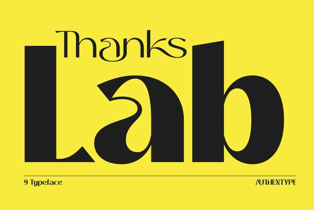 Thanks Lab – Futuristic Soft Font