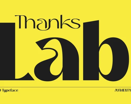 Thanks Lab – Futuristic Soft Font