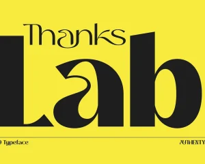 Thanks Lab – Futuristic Soft Font