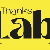 THANKS LAB is a premium futuristic soft font