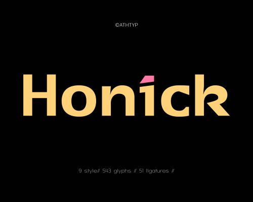 Honick – Clean and Modern Geometric Sans
