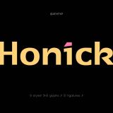 Honick is a clean and modern geometric sans serif font