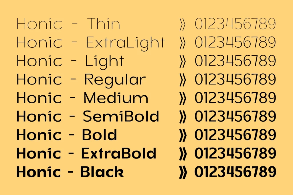 Honick – Clean and Modern Geometric Sans
