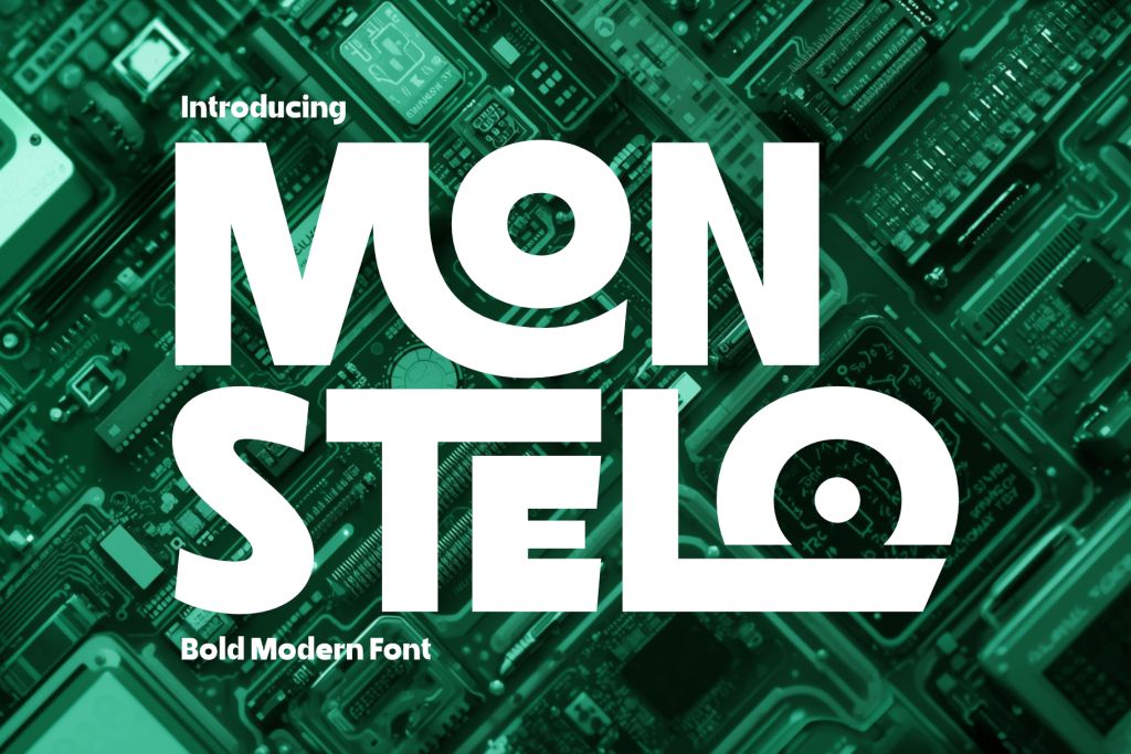 Monstelo – Bold Modern Font