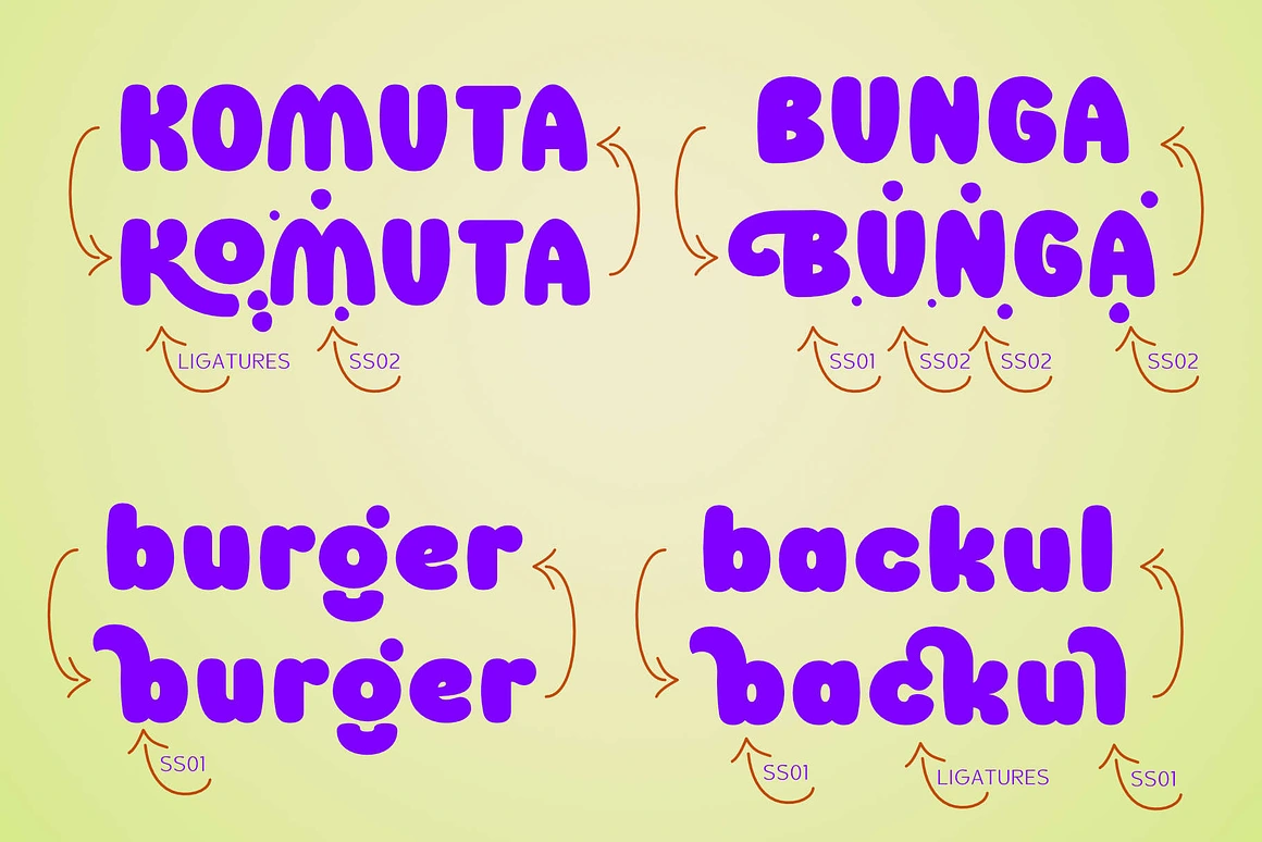 Meet Dixorn, a bold, bubbly, and super expressive typeface! Each letter is crafted with smooth, rounded curves that make your text feel cheerful, friendly, and full of life.