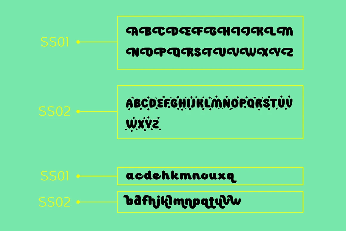 Meet Dixorn, a bold, bubbly, and super expressive typeface! Each letter is crafted with smooth, rounded curves that make your text feel cheerful, friendly, and full of life.