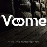 Voome is a bold rounded display font that blends visual strength with a touch of warmth and personality. Designed with the philosophy that typography should convey emotion as well as aesthetics, Voome stands out as bold, expressive, and friendly in every curve.