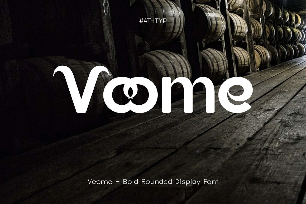 Voome is a bold rounded display font that blends visual strength with a touch of warmth and personality. Designed with the philosophy that typography should convey emotion as well as aesthetics, Voome stands out as bold, expressive, and friendly in every curve.