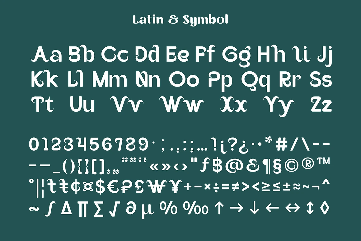 Voome is a bold rounded display font that blends visual strength with a touch of warmth and personality. Designed with the philosophy that typography should convey emotion as well as aesthetics, Voome stands out as bold, expressive, and friendly in every curve.