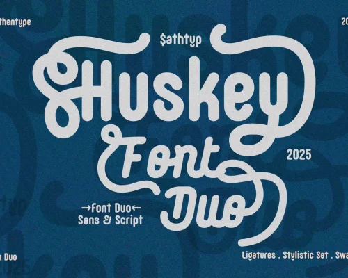 Huskey — Font Duo Sans Script