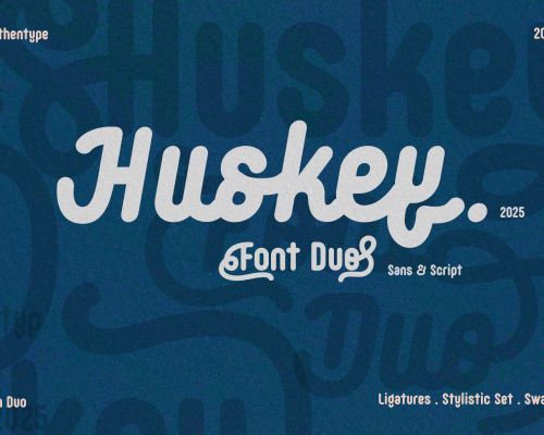 Huskey — Font Duo Sans Script
