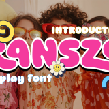 Ranszo is a fun and groovy bubble display font