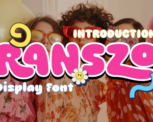 Ranszo Fun and Groovy Bubble Display Font