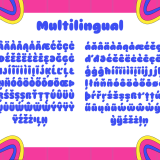 Ranszo is a fun and groovy bubble display font