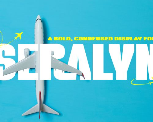 Seralyn – retro-futuristic display font