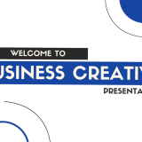 Professional Blue & White Business Presentation Slide