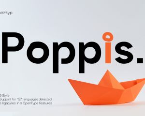 Poppis – Modern Geometric Sans Serif with Cyrillic