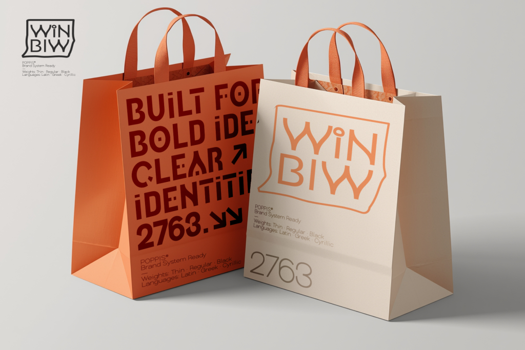 Poppis – Modern Geometric Sans Serif with Cyrillic