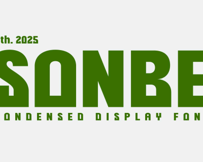 Sonbe Bold Logo Font – Ultra Condensed Display Typeface