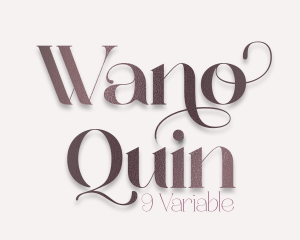 Wano Quin – Beautiful and Elegant Serif Font