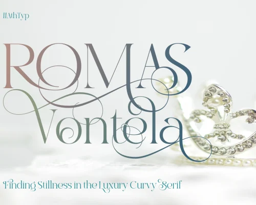 Romas Vontela – A Luxury Curvy Serif Font for Elegant Branding