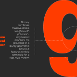 Bomoy, a heavy display font