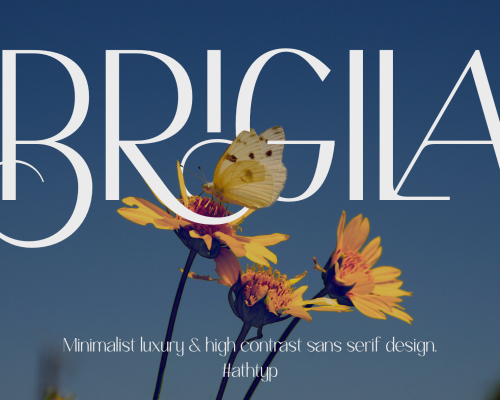 Brigila – A High Contrast Sans Serif