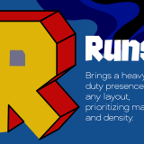 Runsi: a heavy brutalist display font
