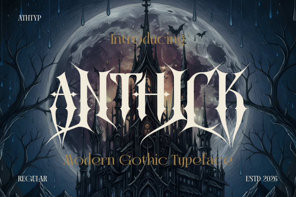 Anthick Modern Gothic Typeface