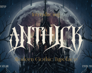 Anthick Modern Gothic Typeface
