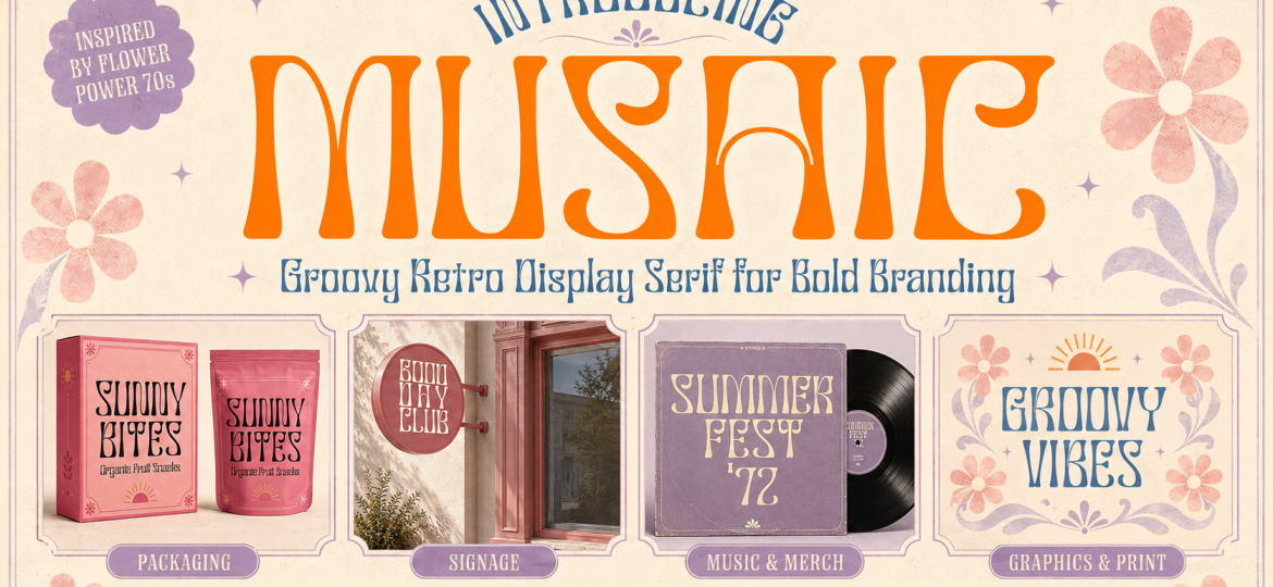 groovy retro display serif font
