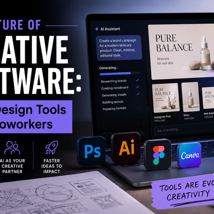 The future of creative software evolving from traditional design tools into AI coworkers